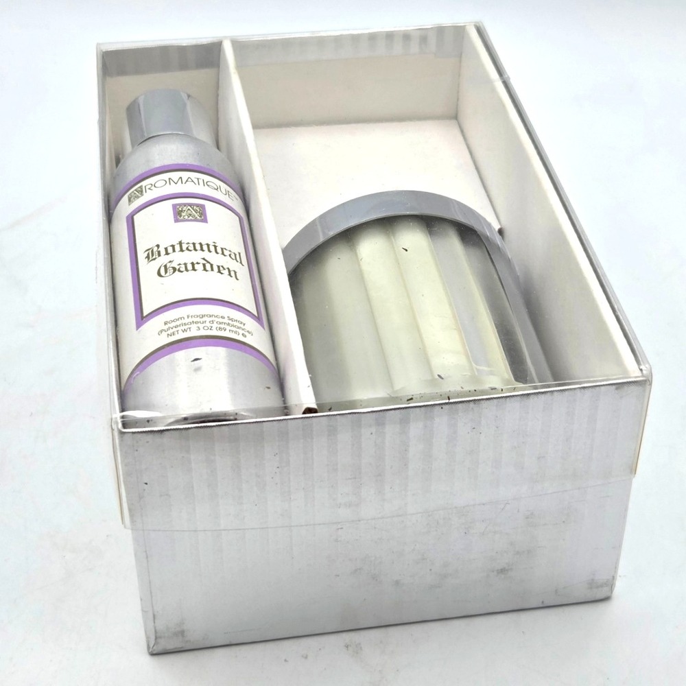 NEW in Box VINTAGE Romatique Botanical Garden Fragance Candle and Room Spray - Picture 3 of 6